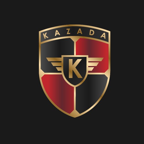 Emblem Logo for Kazada. Attract Porsche Customers