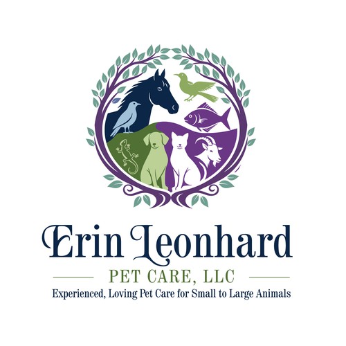 Erin Leonhard Pet care logo