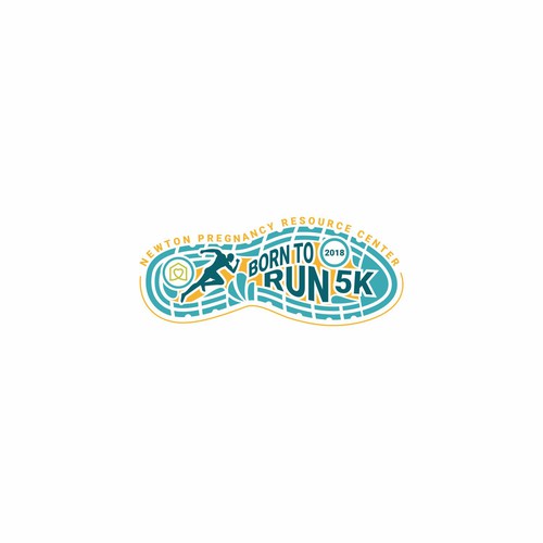 Fun and Creative Logo for NPRC Born to Run 5k