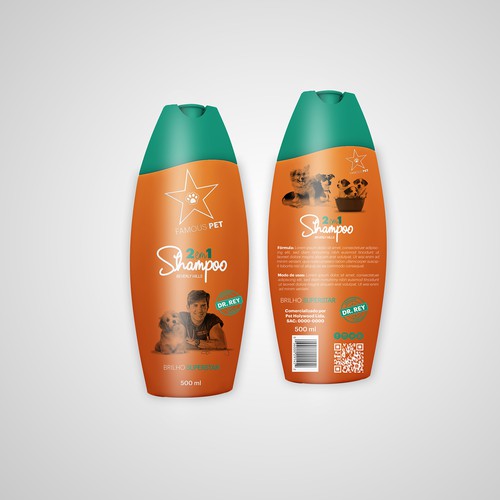 Packaging for Famous Pet Shampoo