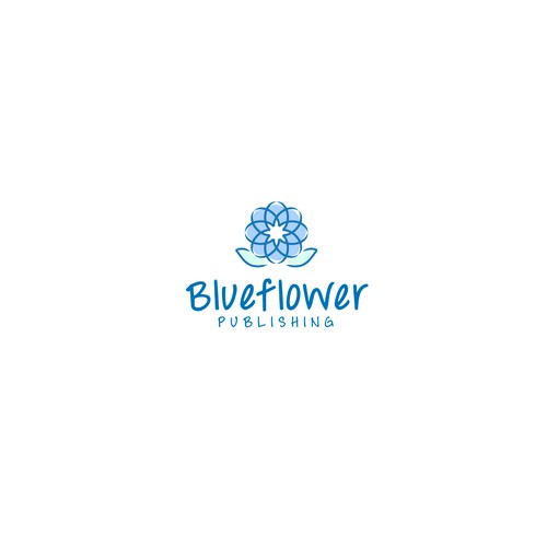 Challenge! Make an exciting logo out of a floral subject for Blue Flower Publishing