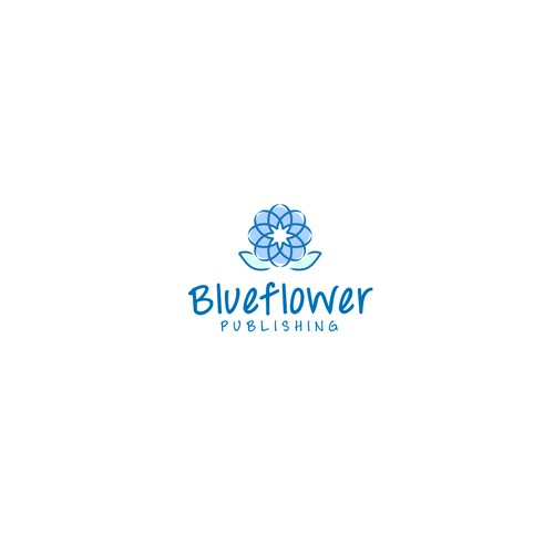 Challenge! Make an exciting logo out of a floral subject for Blue Flower Publishing