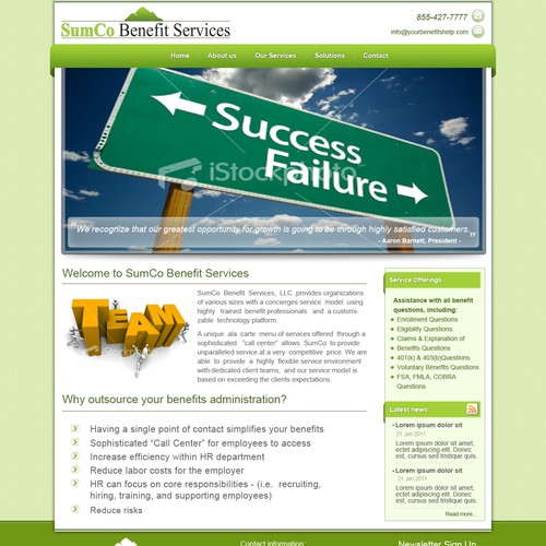 Sumco needs a new website design