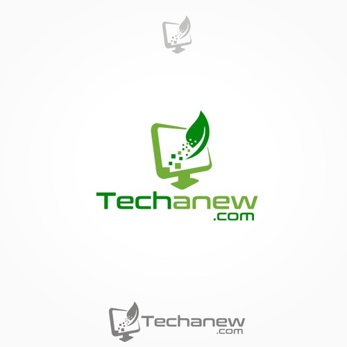 Techanew.com logo design