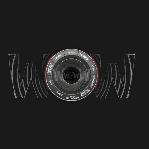 Industrial/Technical Inspired Illustration for web navigation