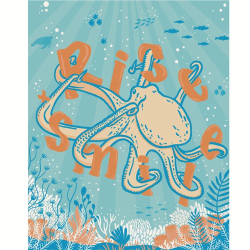Octopus t-shirt design