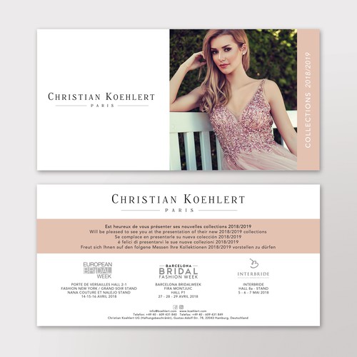 Flyer design for Christian Koehlert