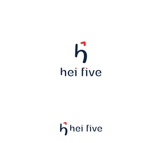 hei five logo design