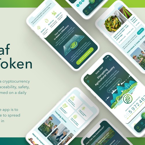 Mobile App Design for a Crypto Token Project