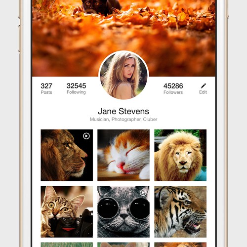 Layout for Video/Picture Social App