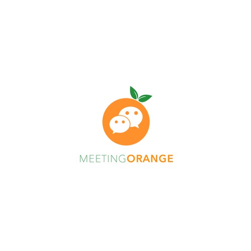 Meeting Orange App Logo Design