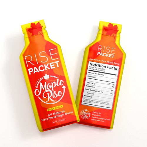 Sachet packaging Label
