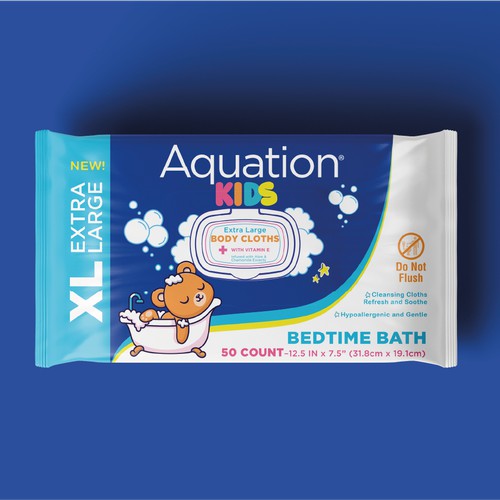 Aquation Baby Bedtime Bath Cloth