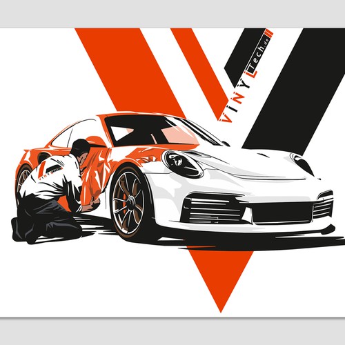 Illustration for Car Wrapping company