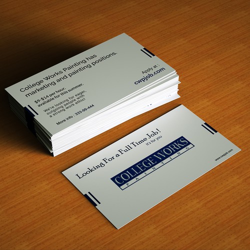 Job Appliction Business Card