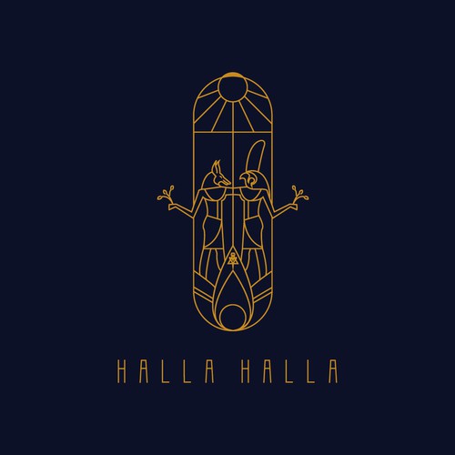 Logo design for Halla Halla eatery