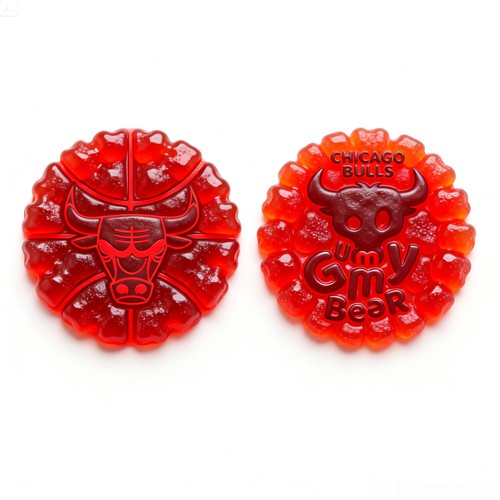 Logo for Chicago Bull Gummy Bear