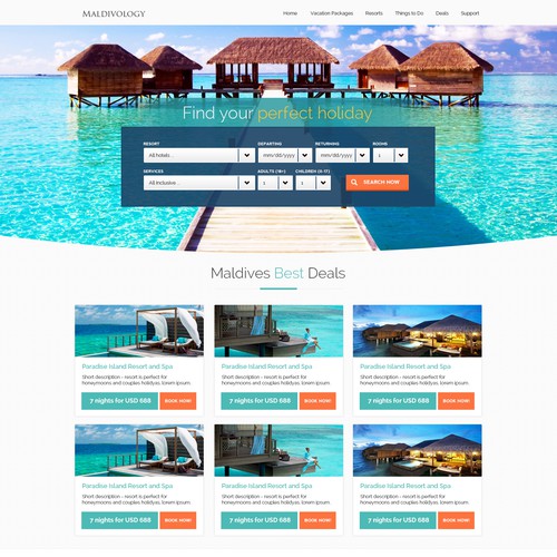 Create a High Level Resorts Travel Landing Page - Engage with Creativity