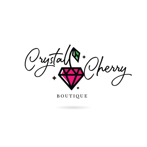 Logo design for Crystal Cherry Boutique