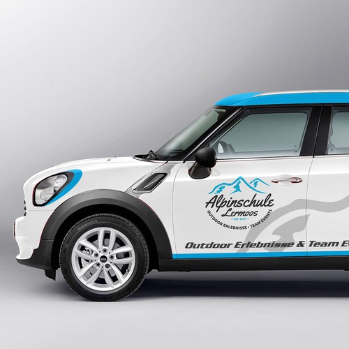 Rememberable and cool Car wrap design (partial) for Mini CooperCountryman