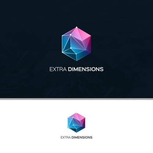 Futuristic Logo for Extra Dimensions