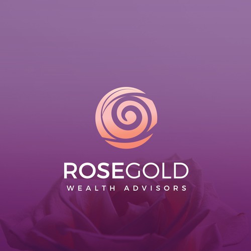 RoseGold Wealth Advisors Logo design