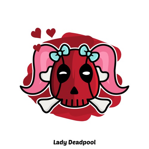 Lady Deadpool - Skull