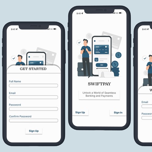Fintech App Sign Up Page