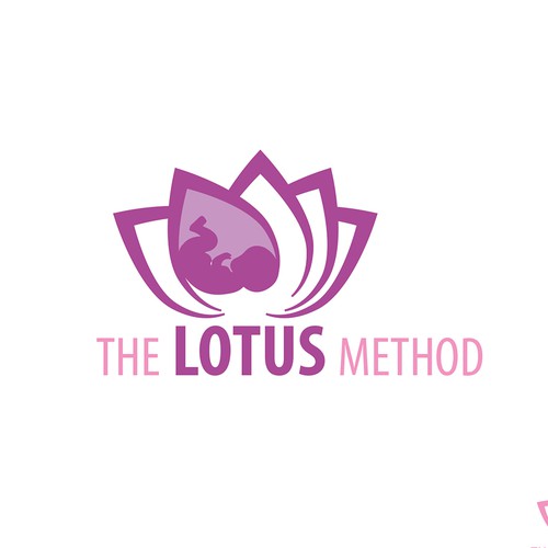 Logo for unique fitness studio for pregnant women and new moms!!!  The Lotus Method