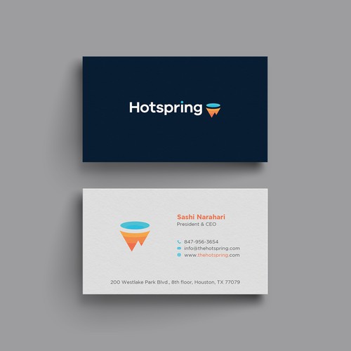 Elegant Business card for Hotspring