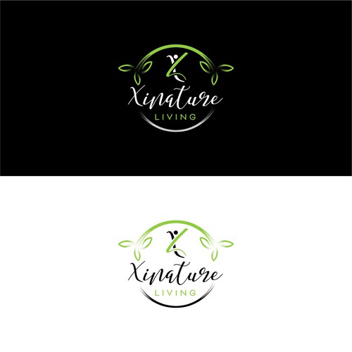 Beauty green natural logo