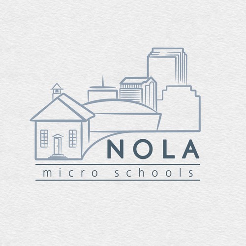 Creative logo for an innovative school in New Orleans