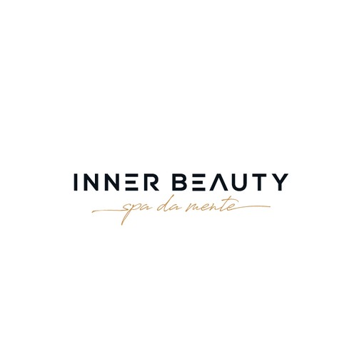 Elegant simple and clean modern logo to inner beauty