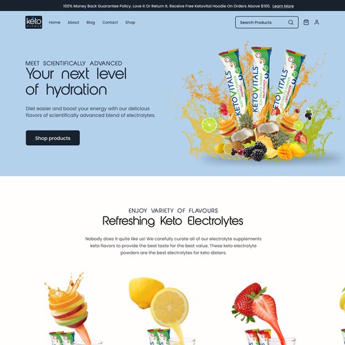 Modern and minimalist yet still retaining the youthful and energetic feel of the brand landing page design