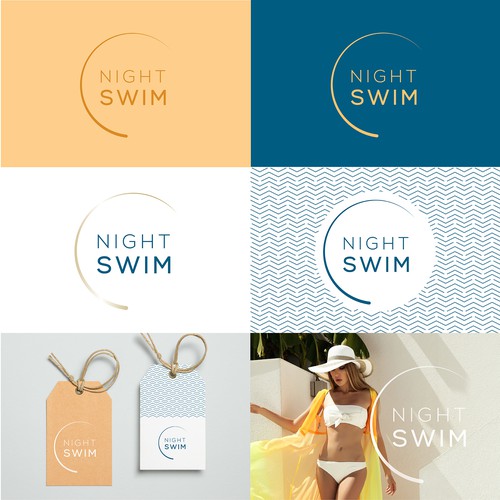 Diseño de logo marca de bañadores