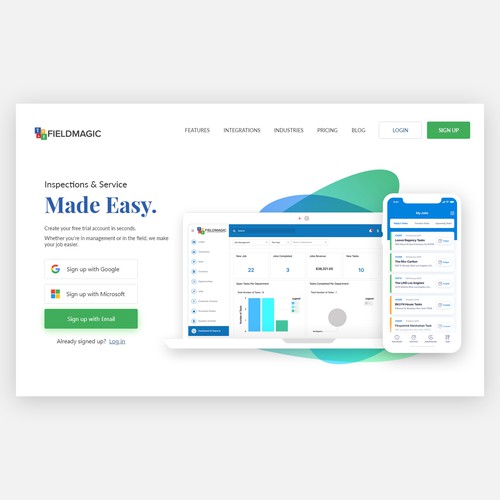 Fieldmagic Landing Page