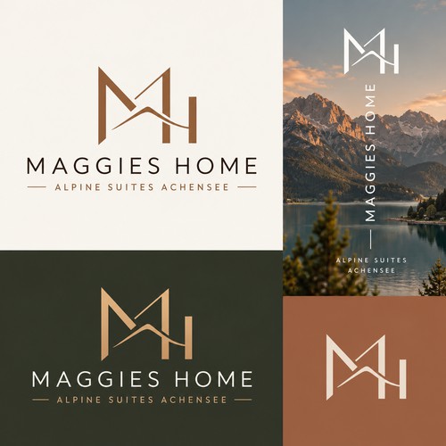 Minimalist and modern logo concept for Maggies Home