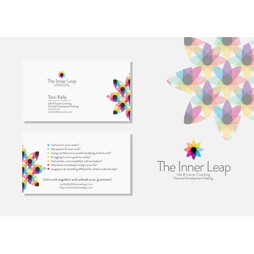 Bright and professional Business Card design for consulting company.