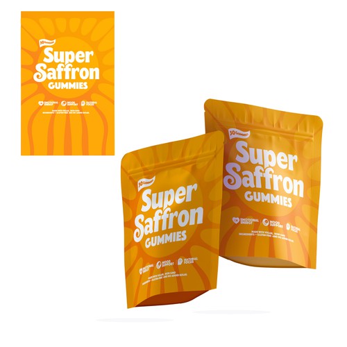 Bright Energy – Super Saffron Gummies Packaging