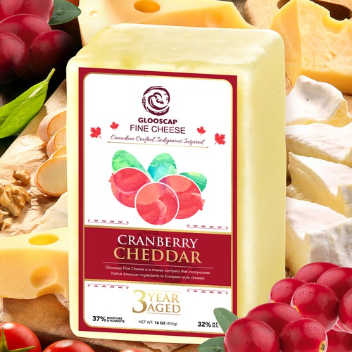 GLOOSCAP FINE CHEESE - Cranberry Cheddar