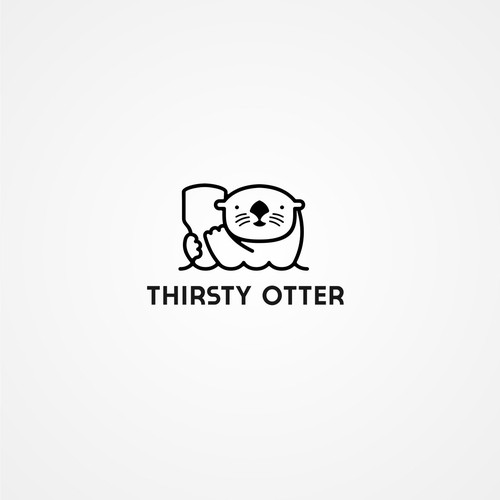 thirsty otter