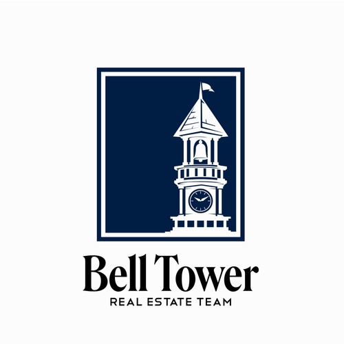 luxury logo design for bell tower real estate team.