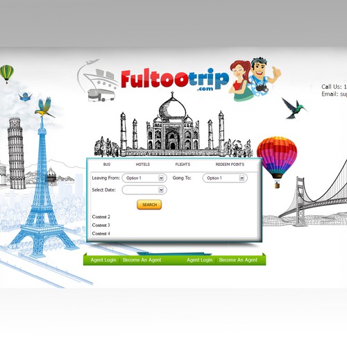 Need help of you amazing creators for Logo of Fultootrip.com