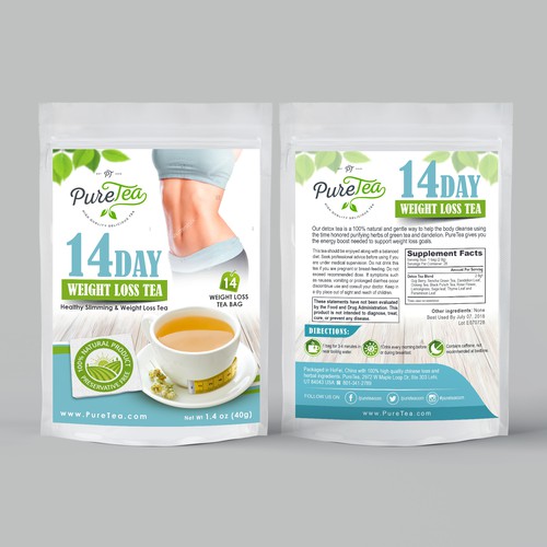Pure Tea packaging design