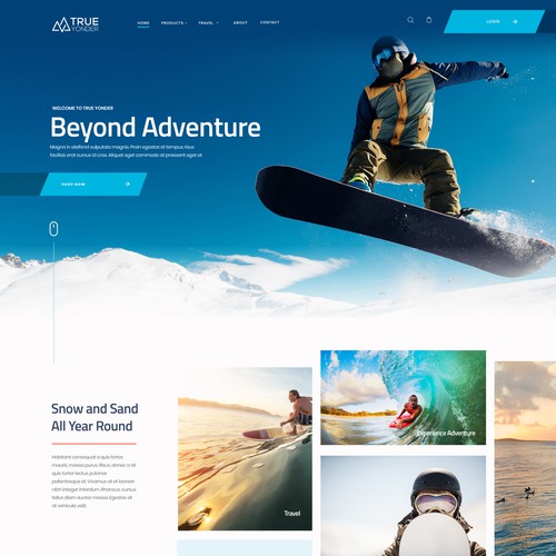 Design for Snow & Surf website