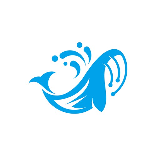whale and water available logo for sale