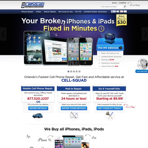 Web Design - iPhone Repair