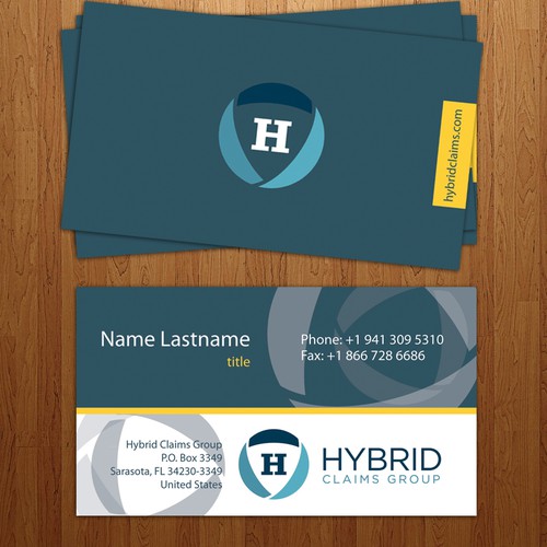 business card for claims group