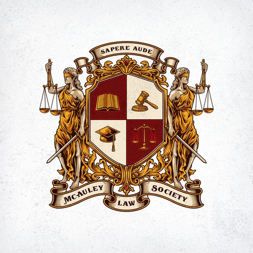 Heraldic Logo Style for McAuley Law Society
