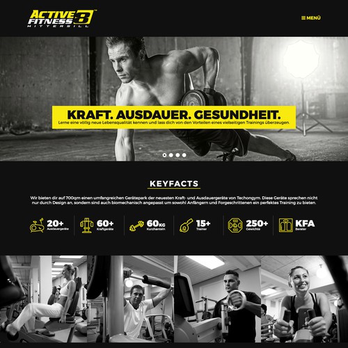 Webdesign - Fitnessstudio 